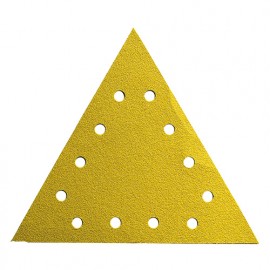 Lot de 25 triangles velcro pour ponceuse mur et plafond D. 290 x 290 mm Gr. 150 12 trous - 290.290.12.150 - Leman