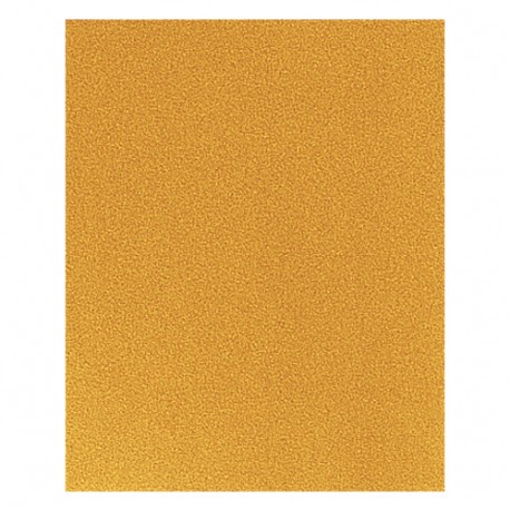 Lot de 50 feuilles papier corindon orange 230 x 280 mm Gr. 120 pour bois et métal - PO120 - Leman