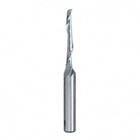 Mèche de précision une lèvre HSS D. 5 mm L. 60 mm Q. 8 mm pour alu et PVC - 505.505.12 - Leman