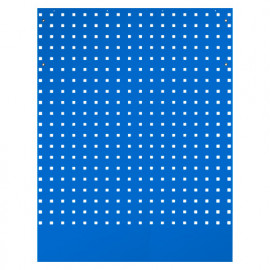Panneau perforé pour meuble d'angle bleu - 798 x 24 x 1 052 mm