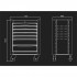 Servante d'atelier vide BUMPER+ Noire - 7 tiroirs - 735 x 485 x 1 035 mm