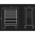 Servante d'atelier vide BUMPER+ Rouge - 7 tiroirs - 735 x 485 x 1 035 mm