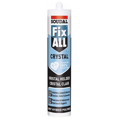Mastic colle Fix All 290 ML crystal Transparent - 110980 - Soudal