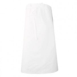 Tablier de cuisinier long rectangle 90 cm - GASTRONOME - Blanc