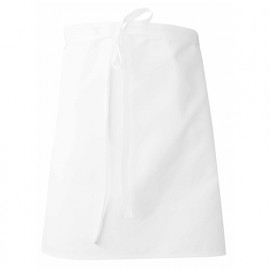 Tablier de cuisinier court rectangle 55 cm - TRAITEUR - Blanc