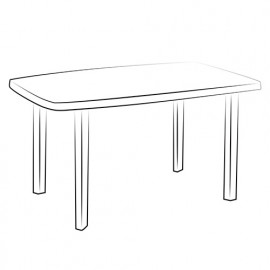 Housse table ECOplatinium grise + câble élastique et pochette, 90 gr/m2 - 250 x 150 x H. 80 cm