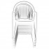 Housse chaises/fauteuils ECOplatinium grise + câble élastique et pochette, 90 gr/m2 - 70 x 70 x H. 110cm