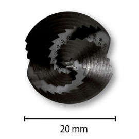 Foret étagé spiral acier M35 HSS Cobalt, D .4 à 30 mm
