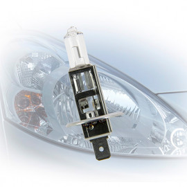 Ampoule H1 - 12 V - Power + 80 % - P14,5s - 55W - Feux de croisement - Feux de route - Feux antibrouillard - Michelin
