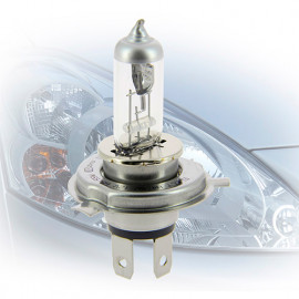 Ampoule H4 - 12 V - Power + 80 % - P43t - 60-55W - Feux de croisement - Feux de route - Michelin