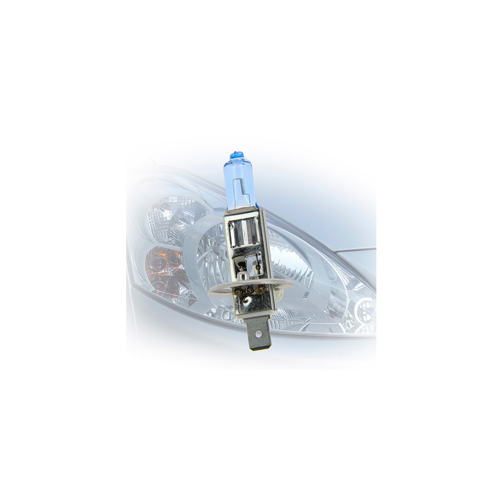 Ampoule Xénon Blue light H1 - 12 V - P14,5s - 55W - Feux de croisement -  Feux de route 