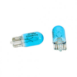 2 Ampoules Wedge base Xénon Blue light W5W - 12 V - T10 - W2,1x9,5d - 5W - Veilleuse - Plaque - Clignotant - Michelin