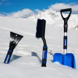 Brosse 2 en 1 balai neige 200 mm - gratte - givre 100 mm XL - Michelin