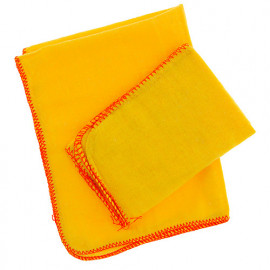 2 carrés doux dépoussiérants chamoisine jaunes L 500 x l. 400 mm - Carlinéa