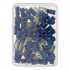 Assortiment de 50 cosses Mâles - plates + femelles - isolées bleues - XL Tech