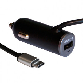 Prise 12 - 24 V + USB + connecteur USB C - Auto-T
