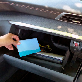 Porte-papiers voiture - Bleu - L. 10,5 x l. 15 cm - Color Pop