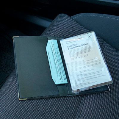 Porte-papiers voiture - Noir - L. 10,5 x l. 15 cm - Color Pop