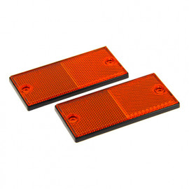 2 Catadioptres homologués oranges - Homologués - L. 106 x 50 mm - XL Perform Tools