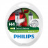2 Ampoules Extra lifetime H4 - 12 V - P43t-38 - 60-55W - Feux de route - Feux antibrouillard - Feux de croisement - Philips