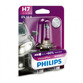 Ampoule Vision Plus H7 - 12 V - PX26d - 5W - Feux de route - Feux de croisement - Feux antibrouillard - Philips