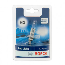 Ampoule Pure Light H1 - 12 V - P14,5s - 55W - Feux de croisement - Feux de route - Feux antibrouillard - Bosch