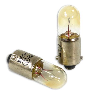 2 Ampoules T4W - 12 V - BA9s - 4W - Eclairage de plaque - Plafonnier - Boîte à gants - Coffre - Bosch