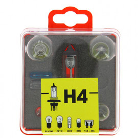 Coffret d'ampoules H4 - 12 V - 7 pièces