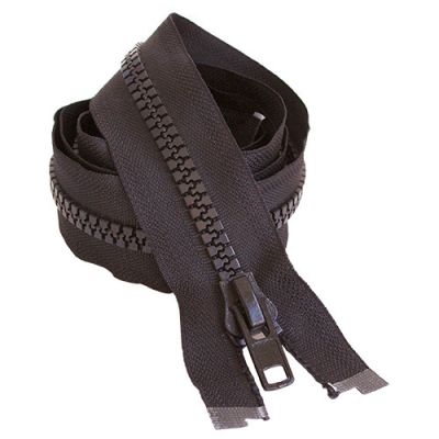 Fermeture éclair 140 cm maille injectées 9 Noir - 100% Polyester