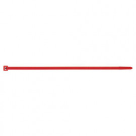 100 Colliers de serrage nylon rouge - L. 100 x l. 2,5 mm