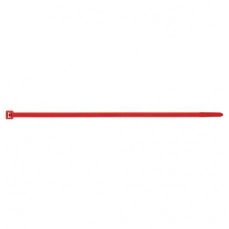 100 Colliers de serrage nylon rouge - L. 100 x l. 2,5 mm