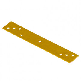 Connecteur plat galvanisé jaune - 293 x 40 x 5,0 mm