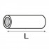50 raccords de jonctions cylindrique douille femelle/femelle, zingué blanc - M7 x 150 mm L. 30 mm