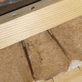 Vis à bois double filet pour isolation de toitures et redressage de vieilles charpentes D. 7 x 200 mm - Boîte de 50 pcs