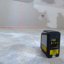 Niveau laser autonivelant et auto-ajustable, Niveau vertical et horizontal, Portée 12 m - NL 12