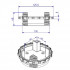 Plot réglable "Système Cradle" pour plancher intérieur - Ht. 10 à 45 mm