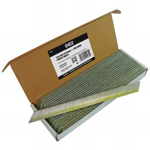 Clous de finition pour tête "D" inclinée 15G - DA 13 / 25 mm - boite de 4 000 - pour cloueur d'angle "FBA50VCB"