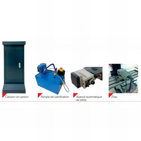 Perceuse fraiseuse avec visualisation 3 axes - avance automatique - SPC 32 - 750 W 230 V