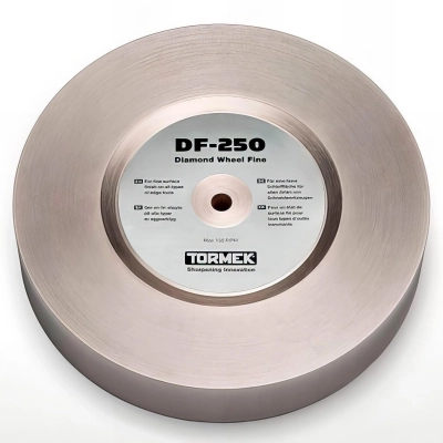 Meule à eau diamantée D. 250 x 50 mm grain fin Gr. 600 pour T8 et T7 - Tormek - DF-250