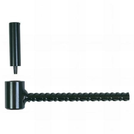 50 Gonds de volet Parpaing D. 10 x 130 mm - Clav. D. 14 mm - Simple volet - Noir