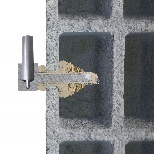 40 Gonds de volet Parpaing D. 10 x 130 mm - Clav. D. 16 mm - Simple volet - Zingué jaune