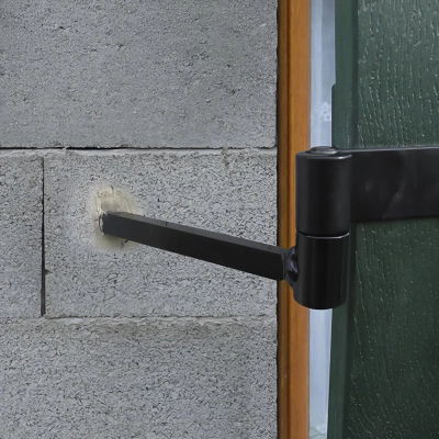 12 Gonds de volet Isolation thermique résine D. 14 x 300 mm - Clav. D. 16 mm - Simple volet - Noir 2