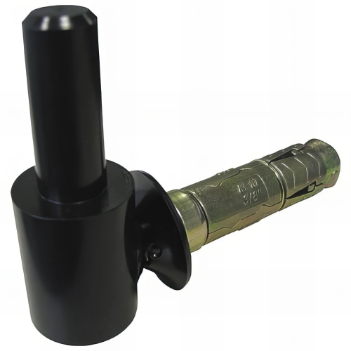 12 Gonds de volet à visser D. 10 x 70 mm + Cheville M10 - Clav. D. 14 mm - Noir