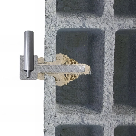 12 Filtres métallique pour scellement à la résine dans les matériaux creux - D. 28 x 200 mm