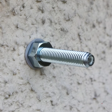 6 Tiges filetées pour scellement à la résine M20 x 350 mm avec écrou et rondelle - Zingué