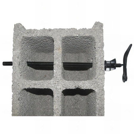 20 Arrêts volet traversant D. 10 x 300 mm avec butée réglable - Pour parpaing / brique creuse - Noir
