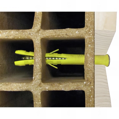 25 Chevilles longues CQLV D. 10 x 100 mm + Vis tête fraisée Torx T40 / D. 7 - Zingué 2