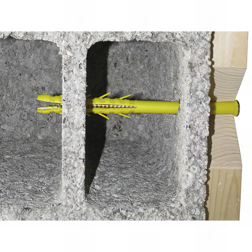 15 Chevilles longues CQLV D. 10 x 240 mm + Vis tête fraisée Torx T40 / D. 7 - Zingué