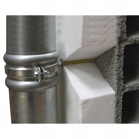 15 Fixations de descente d'eaux pluviales M7 x 350 mm - Cheville D. 10 x 340 mm - Zingué