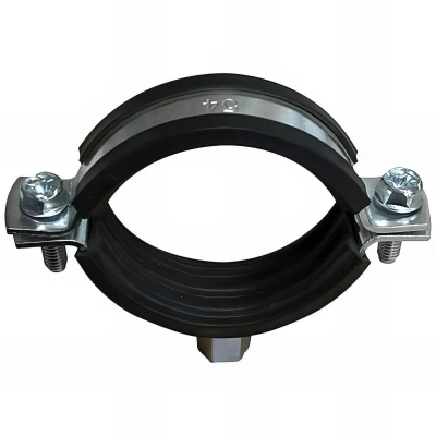 20 Colliers isolés - Série lourde - 2 vis - M8 / M10 - D. 44-50 mm - Zingué